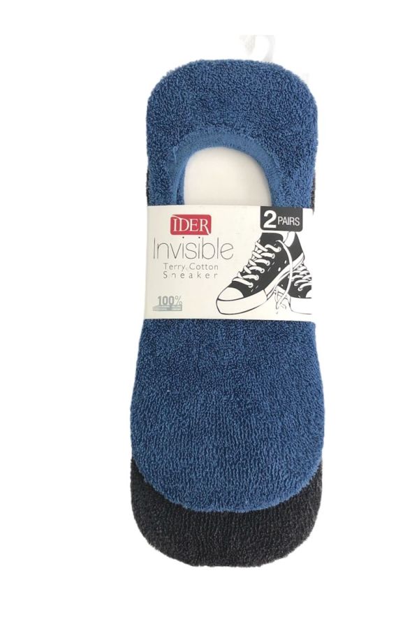IDER SOCKS - SNEAKER SPORT ΒΑΜΒΑΚΕΡΟ( 2 ΖΕΥΓΗ ), ΜΕ ΦΡΟΤΕ ΕΣΩΤΕΡΙΚΟ, ΧΩΡΙΣ ΡΑΦΕΣ