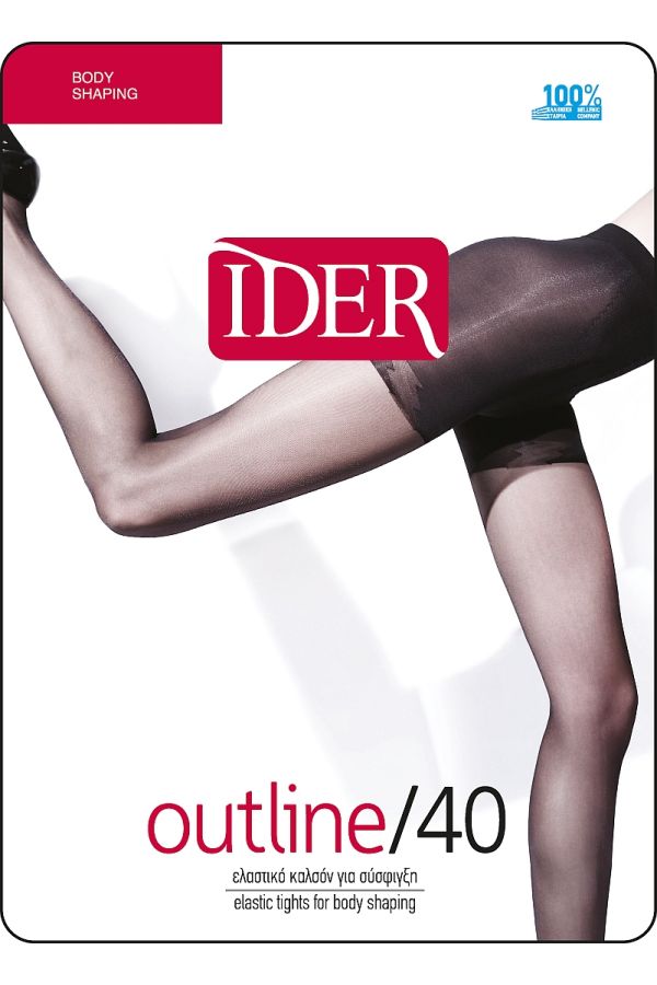 OUTLINE 40DEN BODY SHAPING  ΔΙΑΦΑΝΟ ΕΝΙΣΧΥΜΕΝΟ ΕΛΑΣΤΙΚΟ ΚΑΛΣΟΝ ΛΑΣΤΕΞ ΚΙΛΟΤΑ ΜΕ ΠΟΔΙ