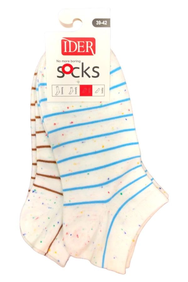 2-PACK UNISEX ΚΟΦΤΗ ΒΑΜΒΑΚΕΡΗ ΚΑΛΤΣΑ ΑΣΤΡΑΓΑΛΟΥ ΜΕ NEPPY ΡΙΓΕ ΣΧΕΔΙΟ