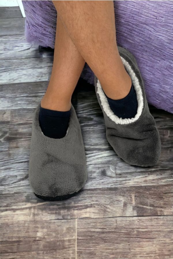 UNISEX ΚΑΛΤΣΟΠΑΝΤΟΦΛΑ FLEECE ΜΟΝΟΧΡΩΜΗ ΜΕ ΕΣΩΤΕΡΙΚΗ ΖΕΣΤΗ ΜΑΛΑΚΗ ΕΠΕΝΔΥΣΗ ΚΑΙ ΣΟΛΑ ΜΕ ABS