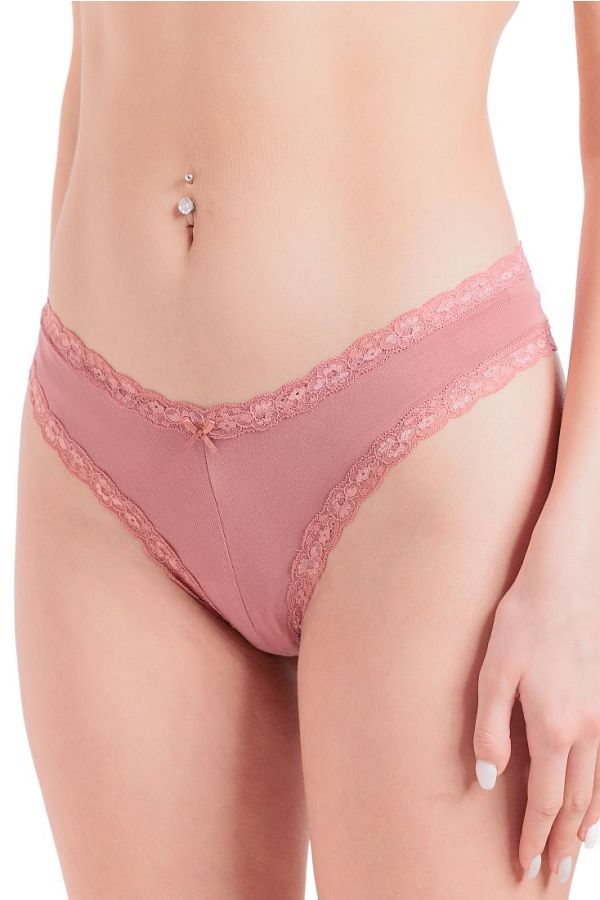 BAMBOO 2-PACK ΓΥΝΑΙΚΕΙΟ BRAZIL ΣΛΙΠ ΜΕ ΔΑΝΤΕΛΑ