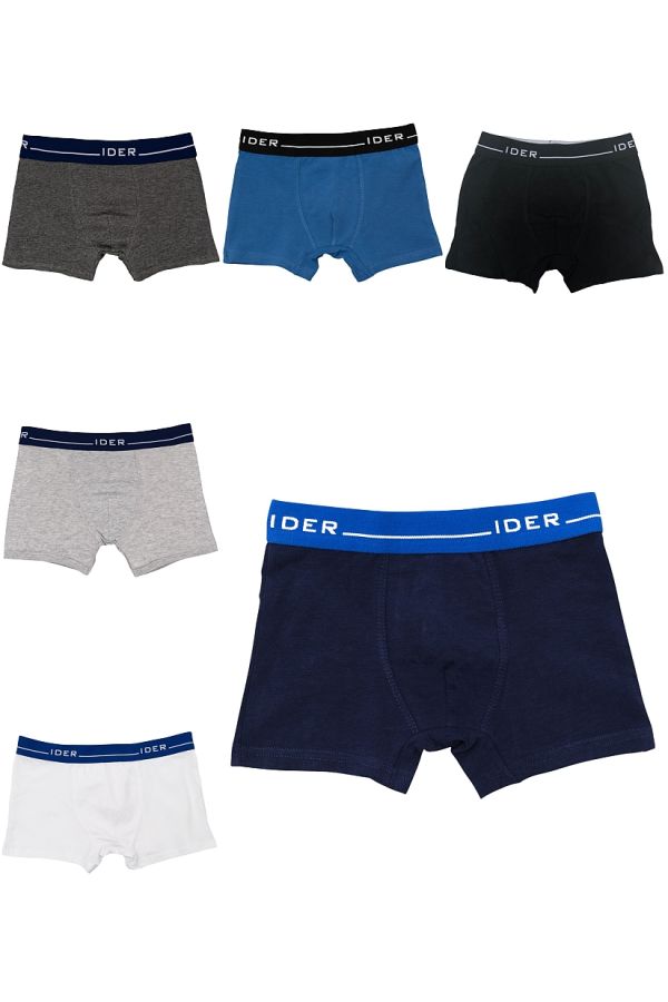 2-PACK BASICS ΑΓΟΡΙΣΤΙΚΟ ΒΑΜΒΑΚΕΡΟ BOXER ΜΕ ΕΞΩΤΕΡΙΚΟ ΛΑΣΤΙΧΟ 3CM ΜΟΝΟΧΡΩΜΑ