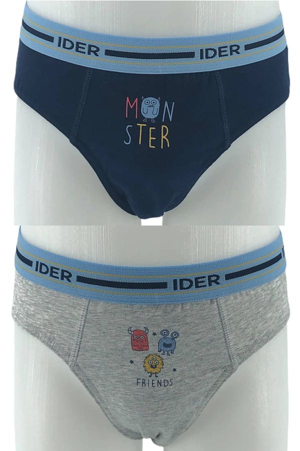 2-PACK ΑΓΟΡΙΣΤΙΚΟ ΣΛΙΠ ΒΑΜΒΑΚΕΡΟ ΜΕ ΕΞΩΤΕΡΙΚΟ ΛΑΣΤΙΧΟ ΚΑΙ ΣΧΕΔΙΟ ΤΕΡΑΤΑ