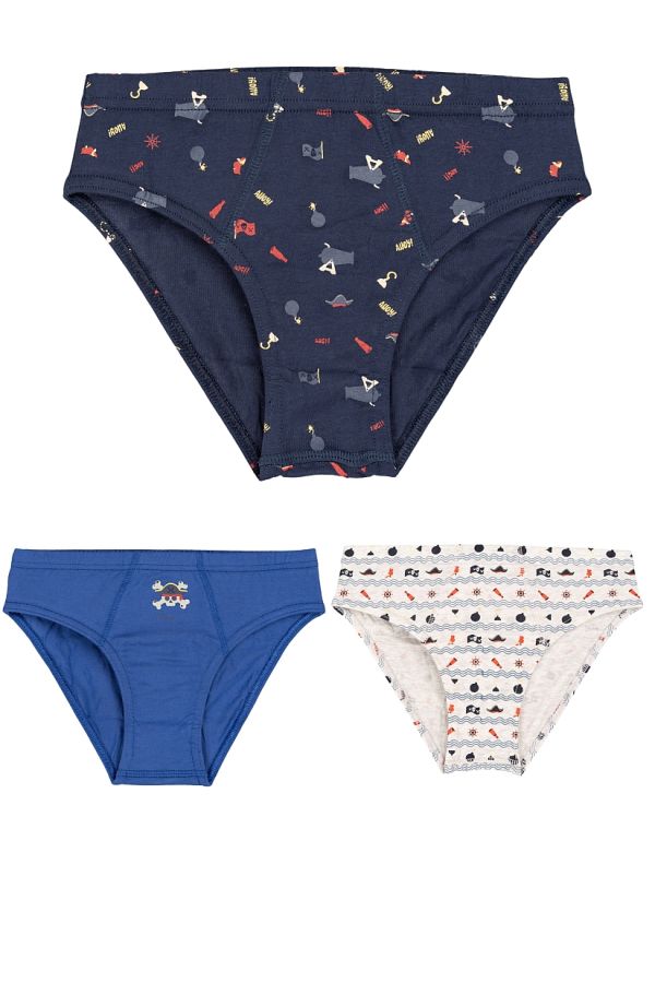 3-PACK ΑΓΟΡΙΣΤΙΚΟ ΣΛΙΠ ΒΑΜΒΑΚΕΡΟ ΜΕ ΕΣΩΤΕΡΙΚΟ ΛΑΣΤΙΧΟ ΚΑΙ ΣΧΕΔΙΟ ΘΕΜΑ ΠΕΙΡΑΤΕΣ