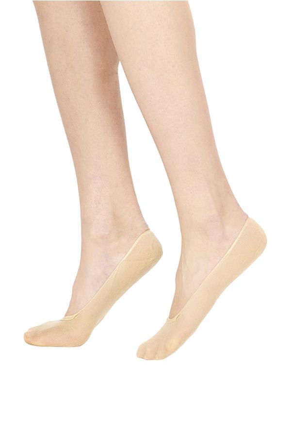 SHOE-LINERS IN COMFORTABLE MICROFIBRE & ELASTANE ( 2 PAIRS