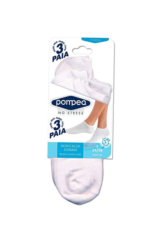 MINICALZA LEI COTONE X 3 - ΣΟΥΜΠΑ ΒΑΜΒΑΚΕΡΟ, ΑΘΛΗΤΙΚΟ (3ΖΕΥΓΗ)