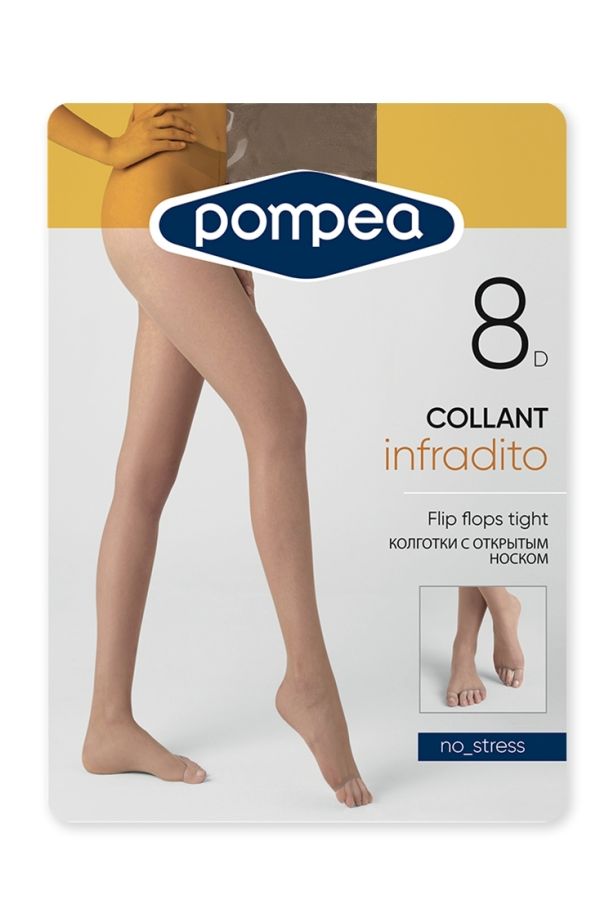 POMPEA INFRADITO 8 - ΠΟΛΥ ΛΕΠΤΟ ΕΛΑΣΤΙΚΟ ΚΑΛΣΟΝ 8DEN, ΜΑΤ, ΜΟΝΟΚΟΜΜΑΤΟ ΜΕ ΕΞΩ ΤΑ ΔΑΧΤΥΛΑ