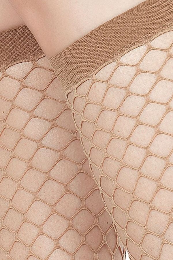 GB FASHION NET KNEE HIGH - ΕΛΑΣΤΙΚΟ ΤΡΟΥΑΚΑΡ ΔΙΧΤΥ, ΜΕ ΜΕΓΑΛΗ ΤΡΥΠΑ