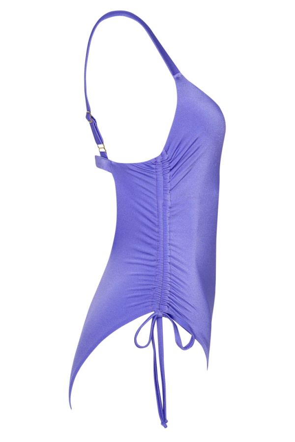 FASHION SOLIDS ΓΥΝΑΙΚΕΙΟ ΜΑΓΙΟ ΟΛΟΣΩΜΟ ΜΟΝΟΧΡΩΜΟ ΓΥΑΛΙΣΤΕΡΟ ΜΕ ΣΟΥΡΑ ΣΤΟ ΠΛΑΙ ΚΑΙ ΕΝΙΣΧΥΣΗ CUP B-D ΑΝΟΙΧΤΗ ΠΛΑΤΗ ΜΕ ΚΟΥΜΠΩΜΑ ΚΑΙ ΡΥΘΜΙΖΟΜΕΝΗ ΤΙΡΑΝΤΑ