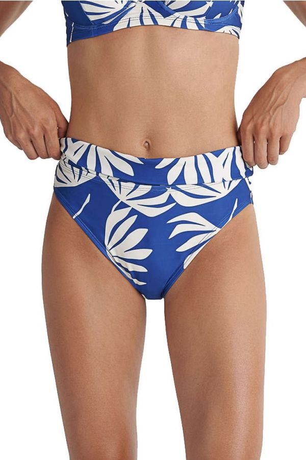 ΓΥΝΑΙΚΕΙΟ ΜΑΓΙΟ BIKINI SLIP ΨΗΛΟΜΕΣΟ ΜΕ ΜΠΑΣΚΑ TROPICAL ΤΥΠΩΜΑ-COCO LEAF