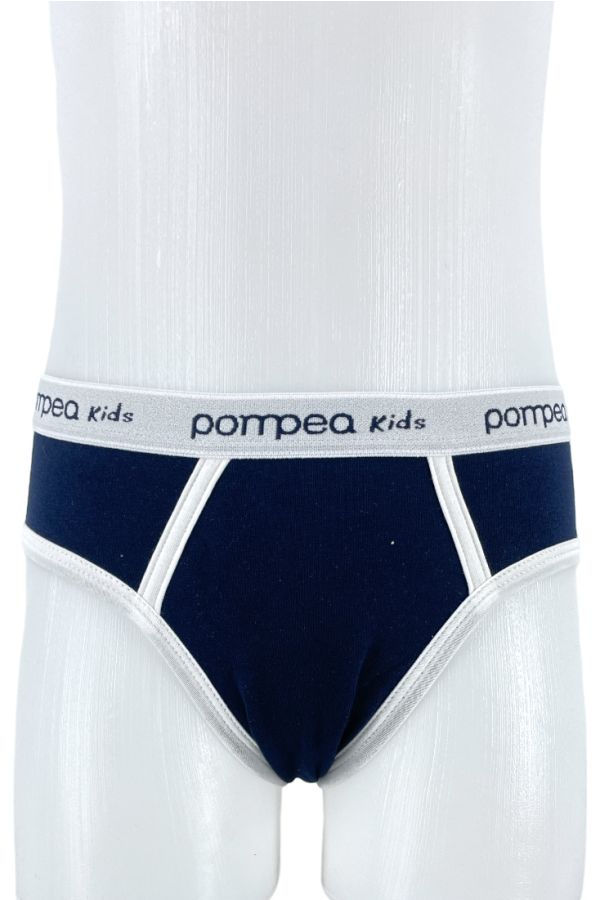POMPEA - ΑΓΟΡΙΣΤΙΚΟ ΒΑΜΒΑΚΕΡΟ ΣΛΙΠ ΜΕ ΕΞΩΤΕΡΙΚΟ ΛΑΣΤΙΧΟ ΚΑΙ ΔΙΧΡΩΜΙΑ
