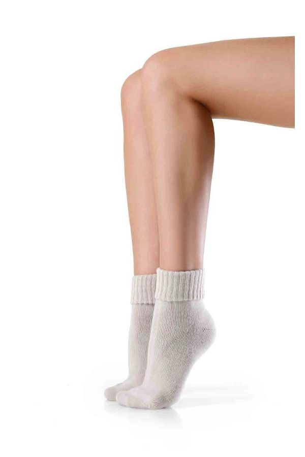 COCCOLINA RISVOLTINA WOMAN ACRYLIC SOCKS ULTRA SOFT TURNOVER TOPS