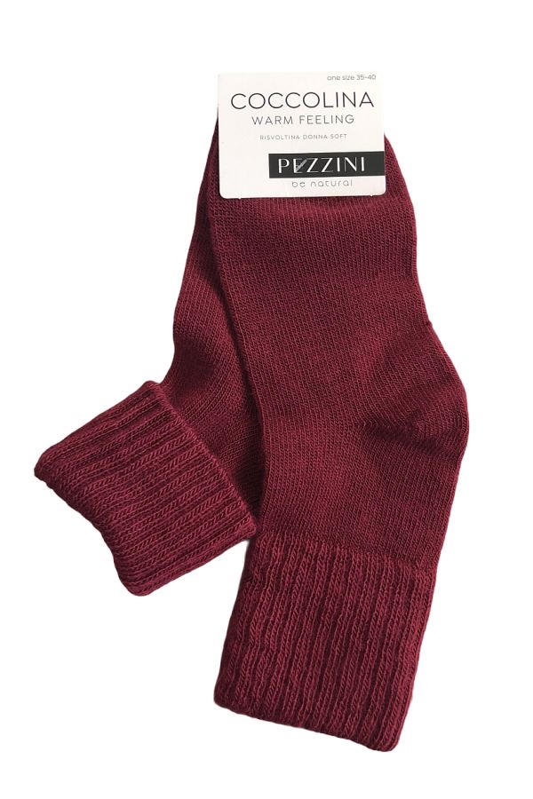 COCCOLINA RISVOLTINA WOMAN ACRYLIC SOCKS ULTRA SOFT TURNOVER TOPS