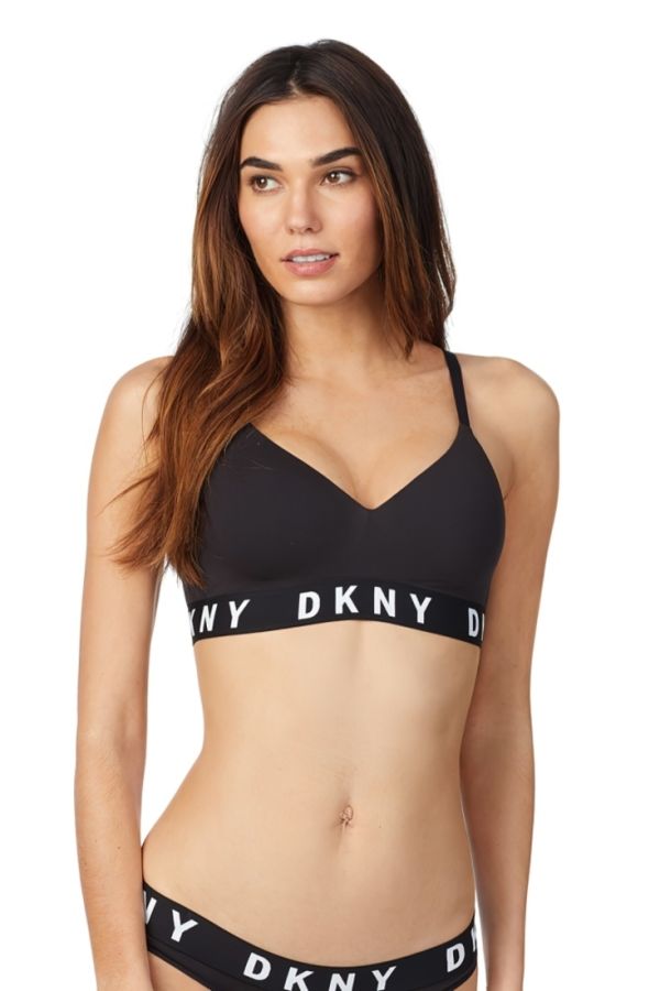 DKNY ΓΥΝΑΙΚΕΙΟ ΒΑΜΒΑΚΕΡΟ ΣΟΥΤΙΕΝ PUSH UP ΧΩΡΙΣ ΜΠΑΝΕΛΑ ΜΕ ΕΝΙΣΧΥΣΗ ΚΑΙ ΕΞΩΤΕΡΙΚΟ IMANTA ΜΕ LOGO DKNY - COZY BOYFRIEND