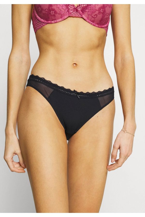 REESE-2PP BRAZILIAN WOMAN SLIP BRAZIL WITH LACE UNICOLOR/GEOMETRIC PATTERN 2PCS