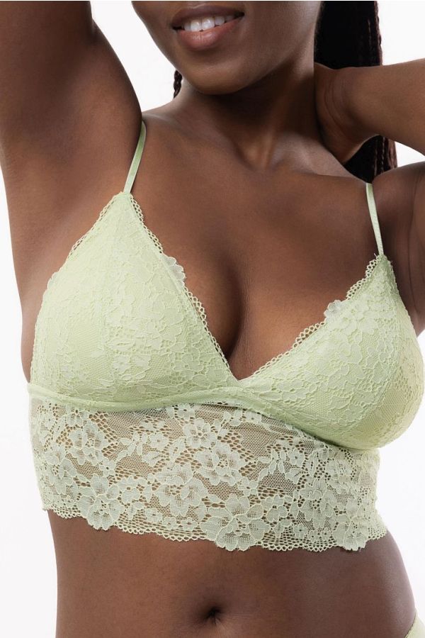 2-PACK ΓΥΝΑΙΚΕΙΟ TOP BRALETTE ΜΕ FLORAL ΔΑΝΤΕΛΑ ΧΩΡΙΣ ΜΠΑΝΕΛΑ ΜΕ ΑΠΟΣΠΩΜΕΝΗ ΕΝΙΣΧΥΣΗ - MILO-2PP BRALETTE