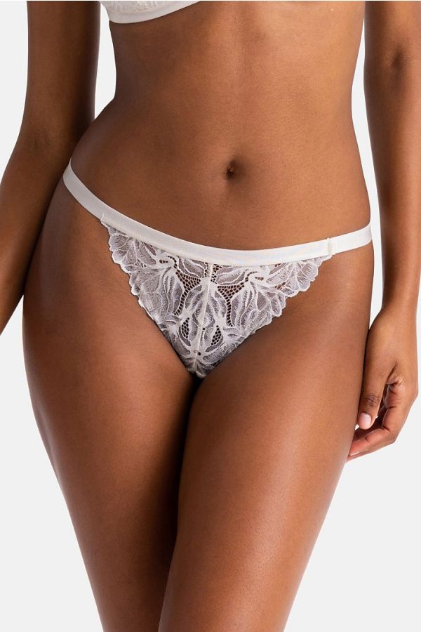 2-PACK ΓΥΝΑΙΚΕΙΟ STRING ΜΕ ΕΞΩΤΕΡΙΚΟ ΛΑΣΤΙΧΟ ΚΑΙ FLORAL ΔΑΝΤΕΛΑ - TRISHA-2PP