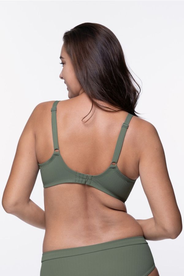CURACAO CURVES LIGHT PADDED ΓΥΝΑΙΚΕΙΟ ΜΑΓΙΟ BIKINI TOP 3/4 CUP ΜΟΝΟΧΡΩΜΟ ΜΕ ΕΛΑΦΡΙΑ ΕΝΙΣΧΥΣΗ ΚΑΙ ΜΠΑΝΕΛΑ