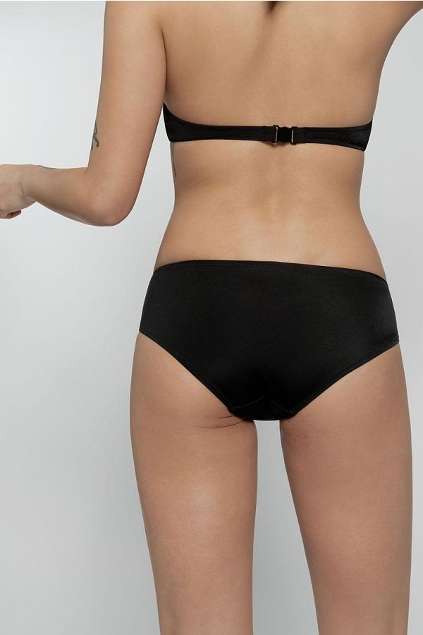 FIJI HIPSTER CLASSIC ΓΥΝΑΙΚΕΙΟ ΜΑΓΙΟ BIKINI SLIP HIPSTER ΜΟΝΟΧΡΩΜΟ ΜΕ ΣΟΥΡΑ ΣΤΟ ΚΕΝΤΡΟ ΤΗΣ ΜΕΣΗΣ