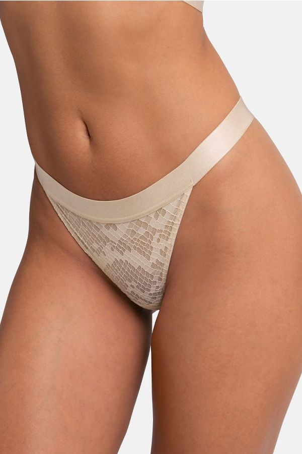 2-PACK ΓΥΝΑΙΚΕΙΟ ΣΛΙΠ STRING ΜΕ ΕΞΩΤΕΡΙΚΟ LUREX Ή ΛΑΜΠΕΡΟ ΛΑΣΤΙΧΟ ΚΑΙ ΔΙΧΤΥ ΖΑΚΑΡ - VERA-2PP