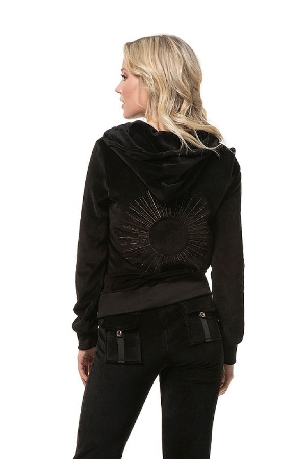 HARMONY - ΓΥΝΑΙΚΕΙΟ JACKET ΒΑΜΒΑΚΕΡΟ ΒΕΛΟΥΤΕ ΜΕ ΚΕΝΤΗΜΑ ΗΛΙΟΣ