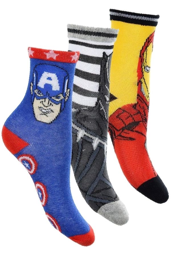 MARVEL AVENGERS 3-PACK ΑΓΟΡΙΣΤΙΚΕΣ ΒΑΜΒΑΚΕΡΕΣ ΚΑΛΤΣΕΣ