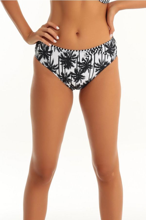 ΓΥΝΑΙΚΕΙΟ ΜΑΓΙΟ BIKINI SLIP ΚΑΝΟΝΙΚΗΣ ΠΙΣΩ ΚΑΛΥΨΗΣ ΜΕ ΤΡΟΠΙΚΟ ΣΧΕΔΙΟ