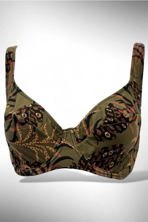 ΓΥΝΑΙΚΕΙΟ ΜΑΓΙΟ BIKINI TOP CUP F ΧΩΡΙΣ ΕΝΙΣΧΥΣΗ ΜΕ ΜΠΑΝΕΛΑ & TROPICAL ΤΥΠΩΜΑ