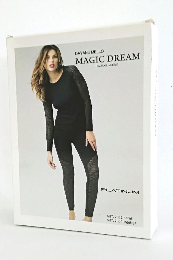 WOMAN LEGGINGS FASHION NET IN FRONT