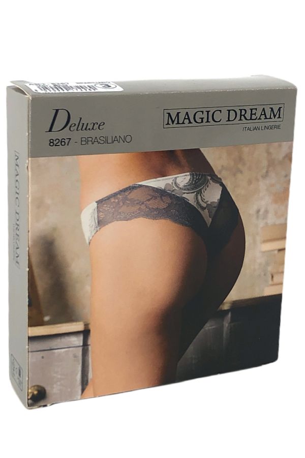 MAGIC DREAM- BRAZIL COTTON BRIEF WITH LACE & FLORAL MOTIF