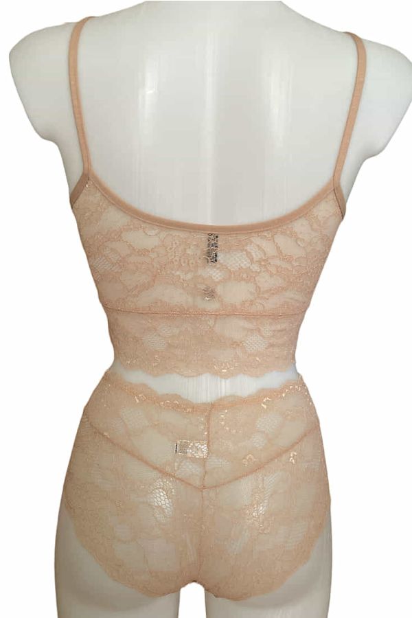 ΓΥΝΑΙΚΕΙΟ ΔΑΝΤΕΛΕΝΙΟ ΣΕΤ BRALETTE ΜΕ ΣΛΙΠ ΜΠΟΞΕΡ
