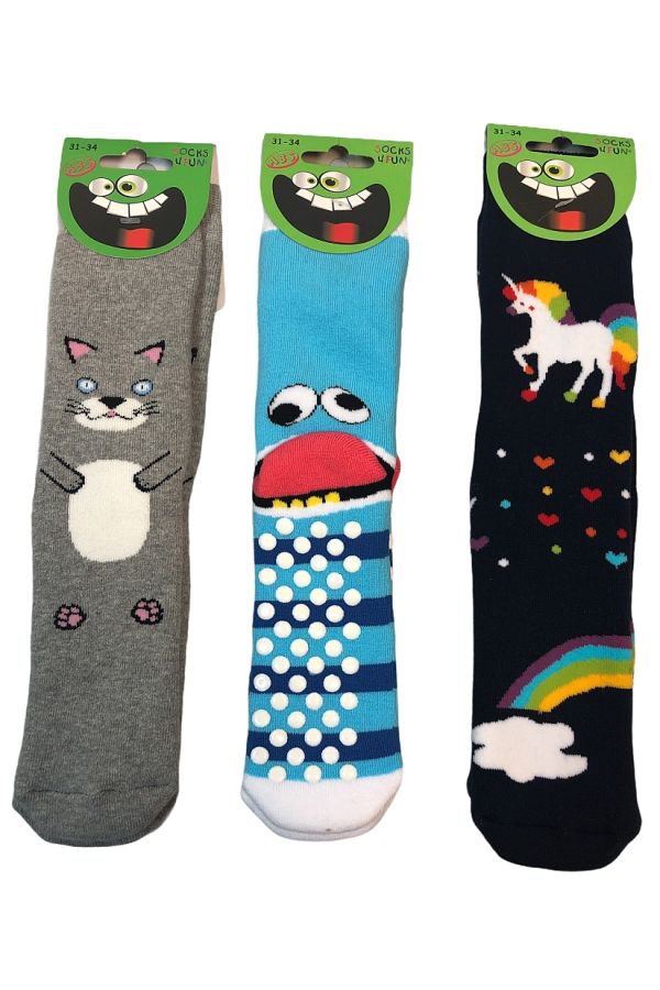SOCKS 4 FUN ΚΑΛΤΣΑ ΠΑΙΔΙΚΗ ΒΑΜΒΑΚΕΡΗ ΜΕ ABS ΚΑΙ ΣΧΕΔΙΟ (1 ΖΕΥΓΟΣ)