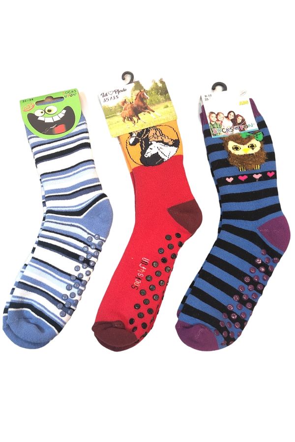 SOCKS 4 FUN ΚΑΛΤΣΑ ΠΑΙΔΙΚΗ ΒΑΜΒΑΚΕΡΗ ΜΕ ABS ΚΑΙ ΣΧΕΔΙΟ (1 ΖΕΥΓΟΣ)