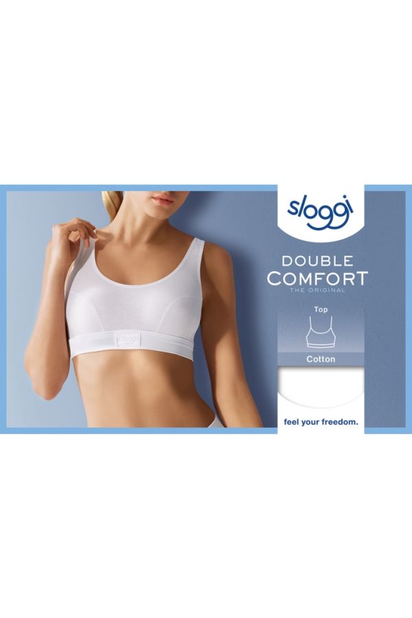 ΓΥΝΑΙΚΕΙΟ ΒΑΜΒΑΚΕΡΟ ΤΟΠ ΜΕ ΦΑΡΔΙΑ ΡΑΝΤΑ-SLOGGI DOUBLE COMFORT TOP
